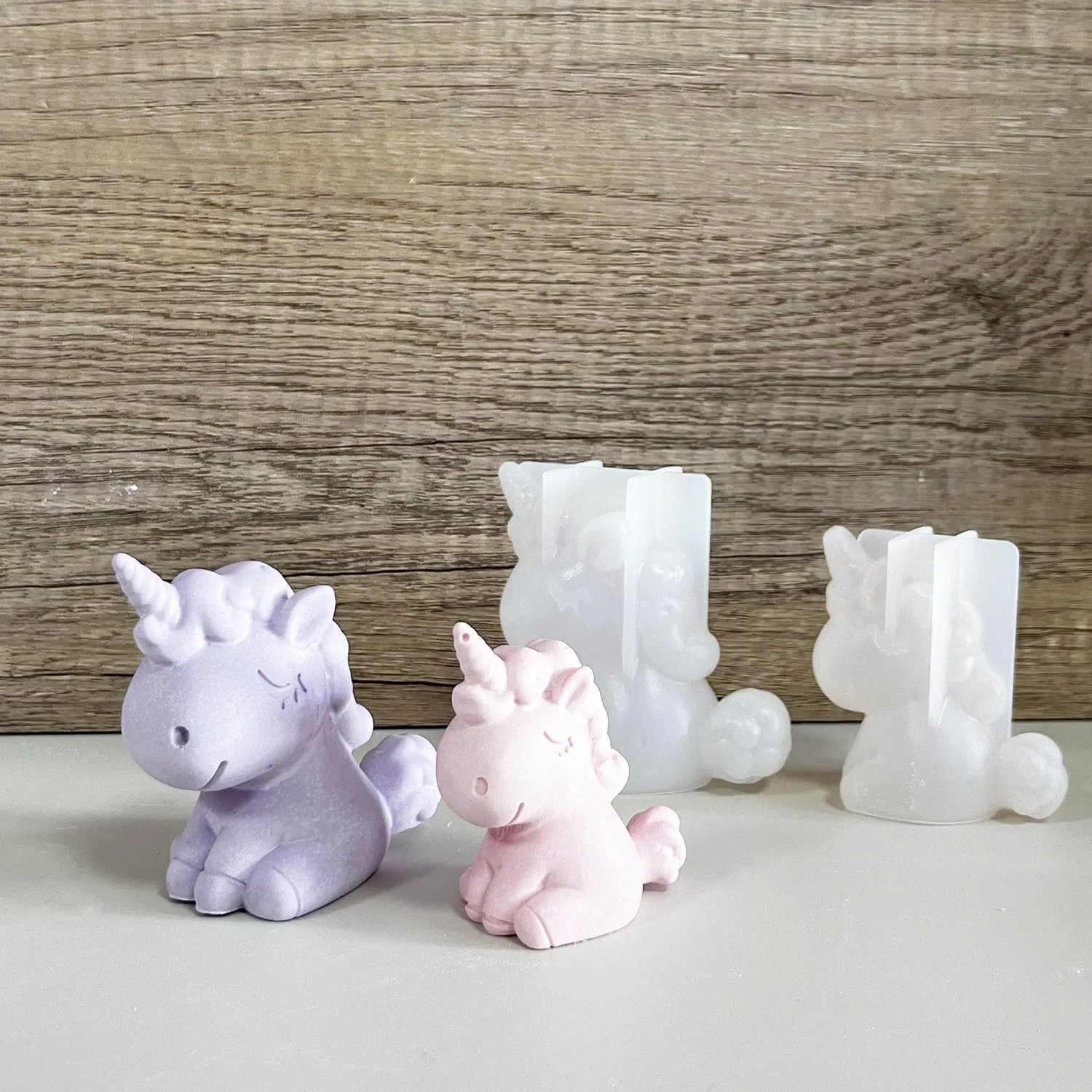 Soap Making Lye - 3D Geometrik Silikon Unicorn Kedi Geyik