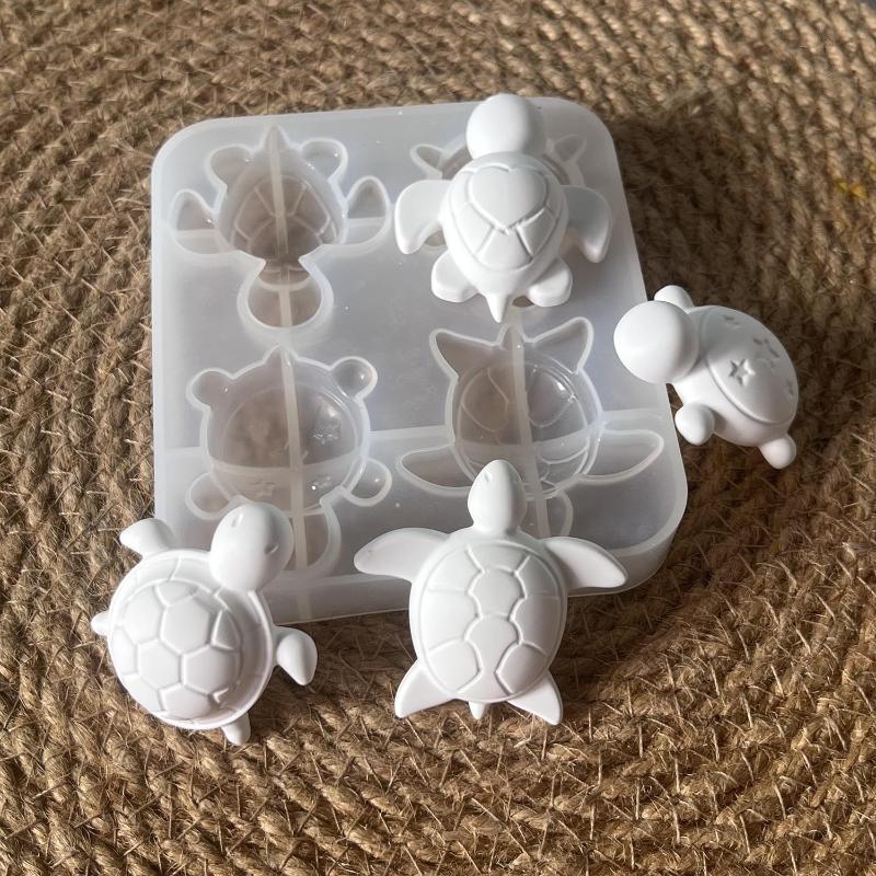 Soap Making Name - Dört Kaplumbağa Alçı Silikon Kalıplar DIY