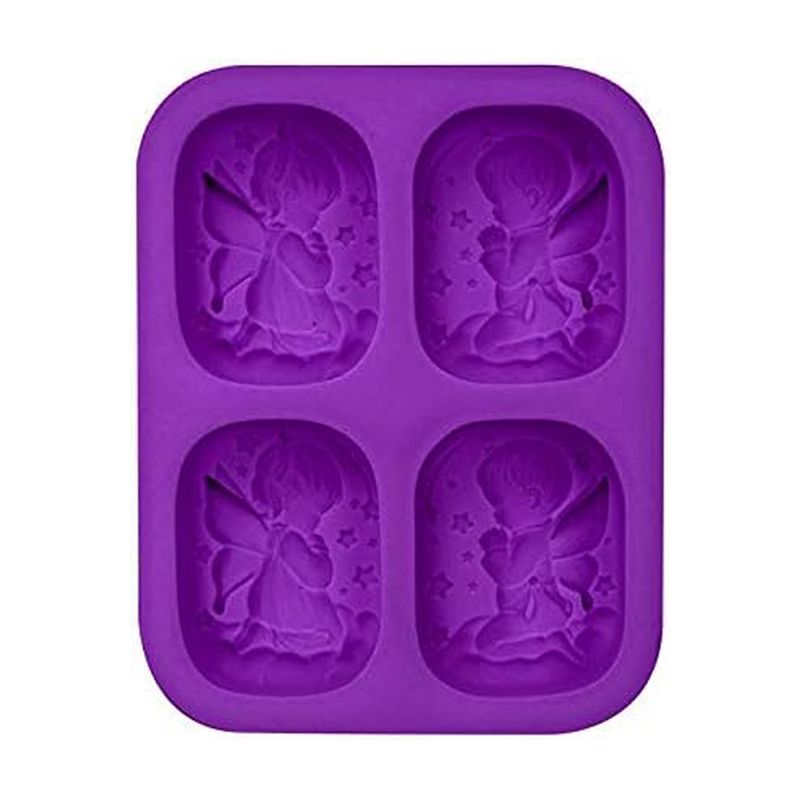 Soap Making Homemade - 1 Adet 4 Bölmeli 3D Melek