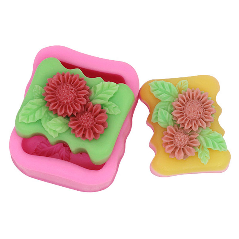 3D Kare Çiçek Silikon Sabun Ka - Soap Making Homemade incelemesi ve fiyatı